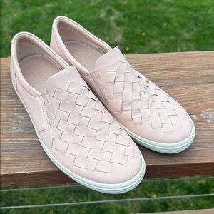 Ecco Soft 7 Leather Slip On Sneakers Pink Size 39